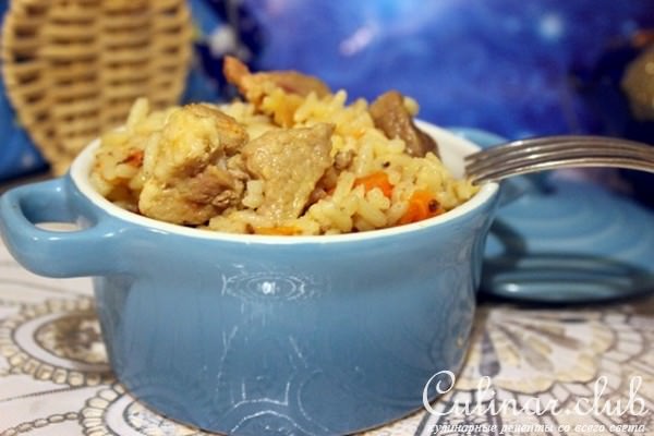 Рис со свининой в мультиварке