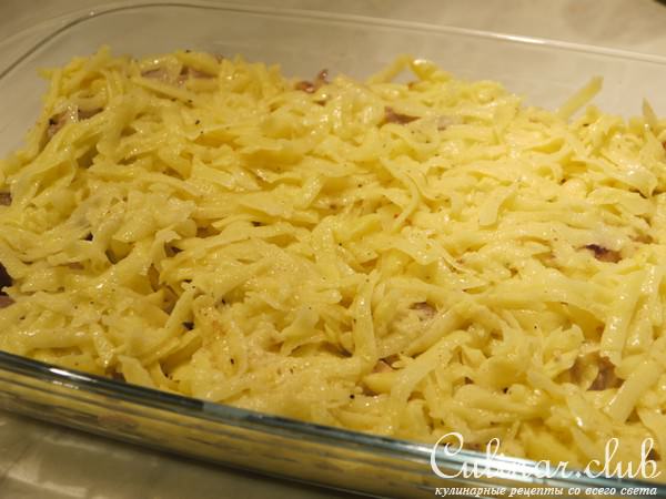 Сливочная мясная поджарка под хрустящей картофельной корочкой