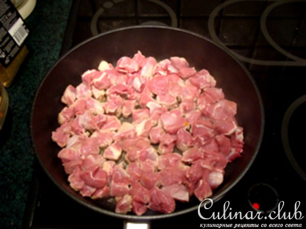 Плов ну очень восточный ( с бараниной и булгуром)