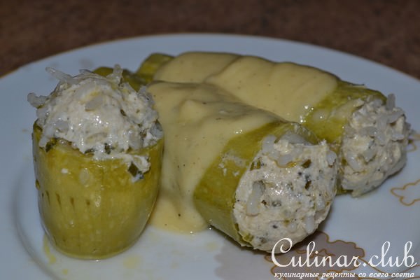 Греческие фаршированные кабачки
