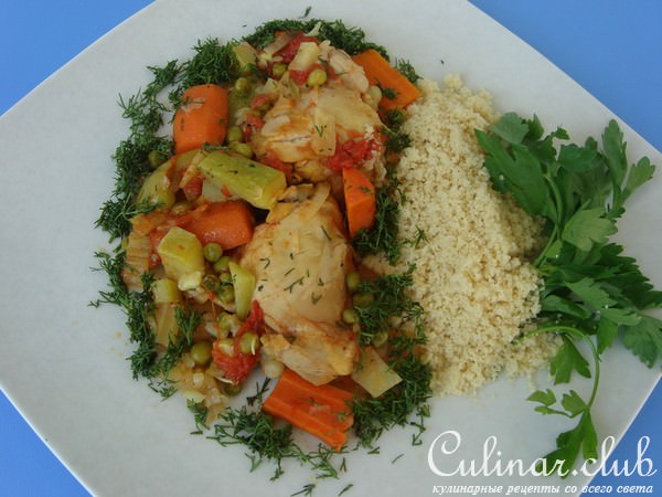 Курица по-мароккански (диетично и очень просто).