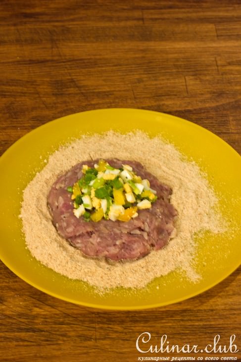 Рисово-мясные зразы с чечевичным гарниром
