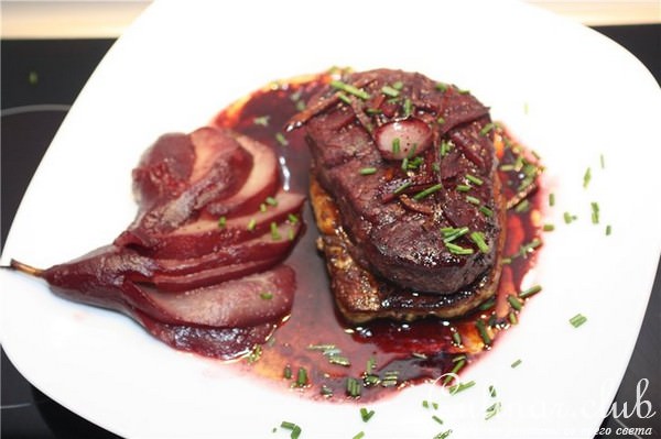 tenderloin на фуагра под соусом порто