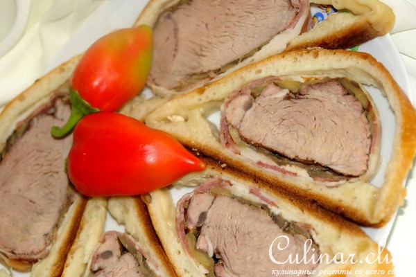 Говядина в прованском хлебушке, типа Beef Wellington (вариант)