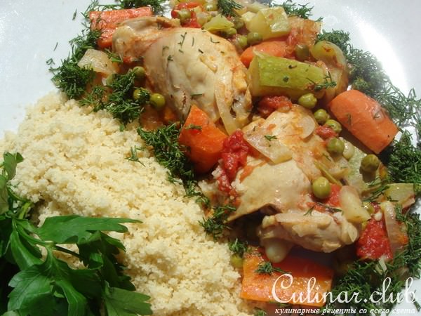 Курица по-мароккански (диетично и очень просто).