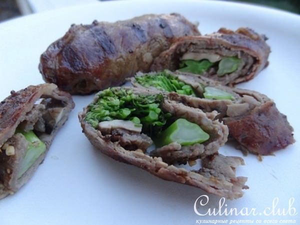 Мраморная говядина с овощами