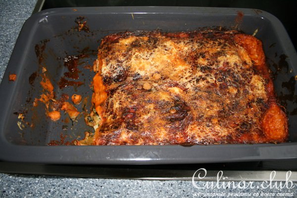 Лазанья с лососем и шпинатом (Lachs-Spinat-Lasagne)