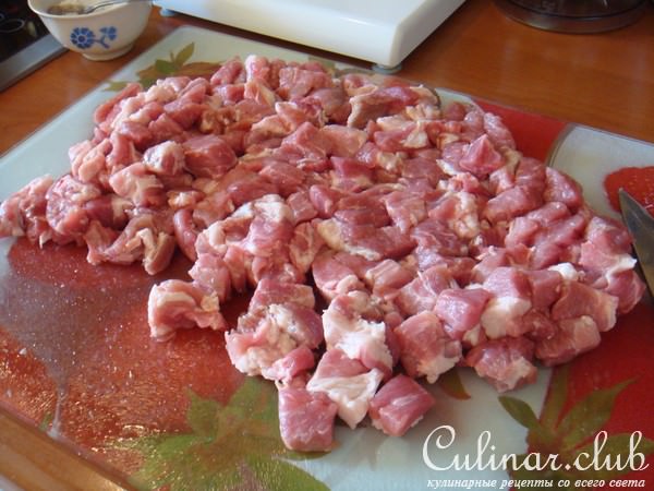 Томленая свинина с горчицей и лимоном