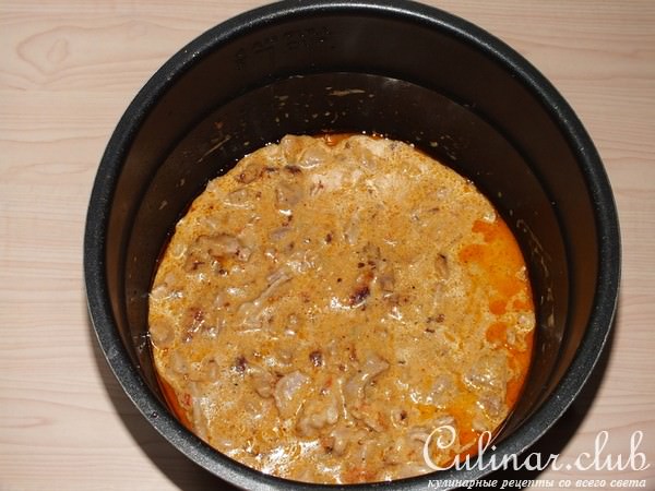 Мясо в соусе из мультискороварки