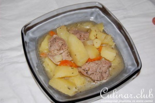 Картофель с мясом по-домашнему или "картофельный соус"