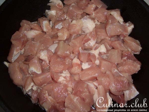 Запеканка из свинины с картофелем
