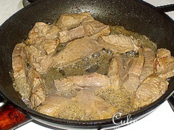 Телятина с баклажанами и сладким картофелем