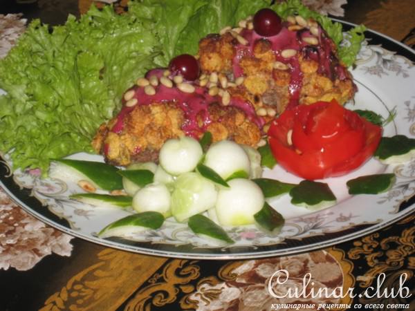Нежная свинина с вишенкой(Дуэль)