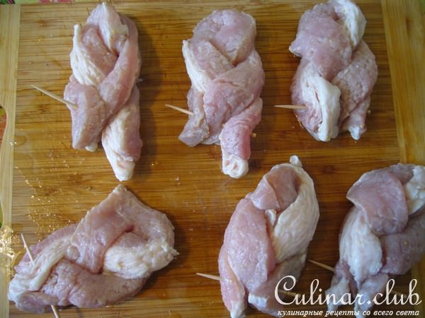 Мясная косичка