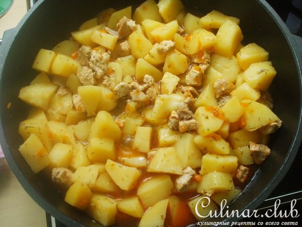 Kартошка тушеная с мясом