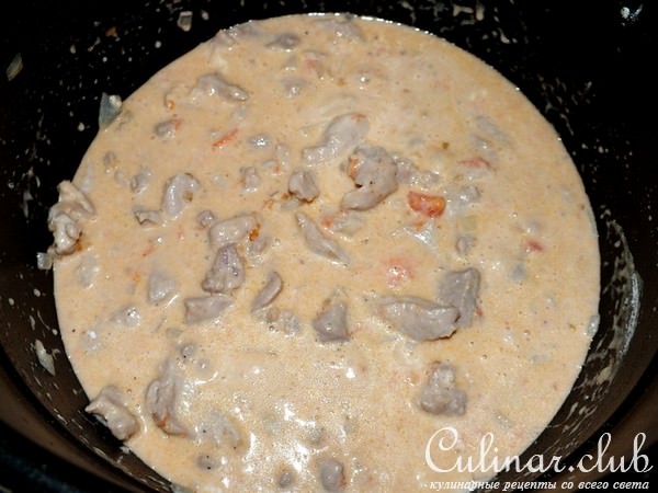 Мясо в соусе из мультискороварки