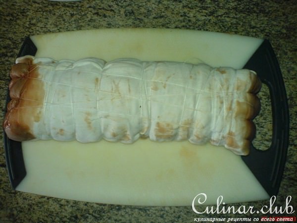 Рулет из сала