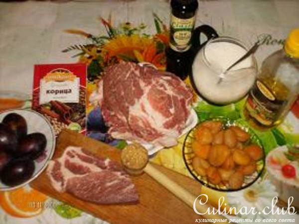 Стейки с фруктами