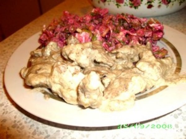 По мотивам бефстроганов (мой вариант)