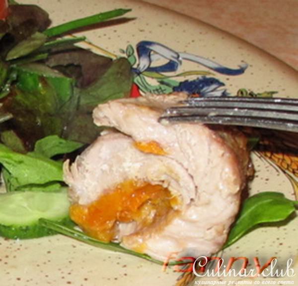 Мясные рулетики с начинкой двух видов