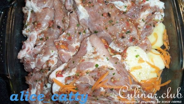 Вариация на тему "Мясо по французски"