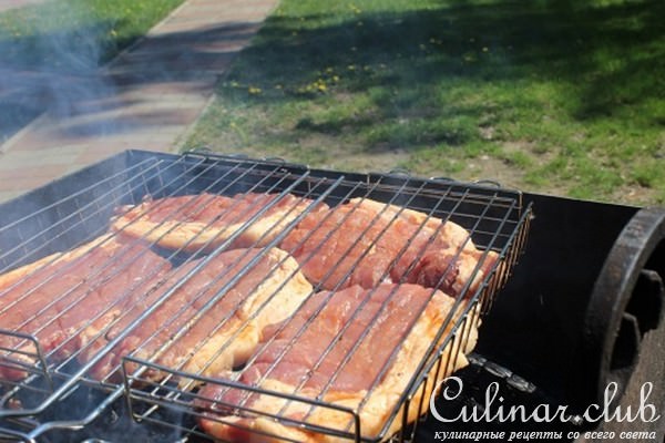 Стейк гриль из свиной корейки
