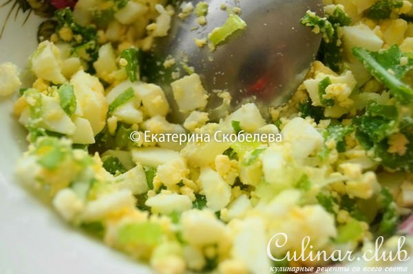 Фламенкины с начинкой из сыра, яиц и зеленого лука