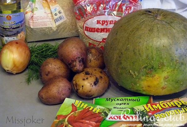 Пшенично-мясная запеканка