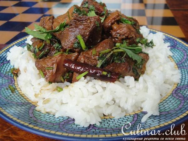 Красная Жареная Свинина с Рисом ! ! !