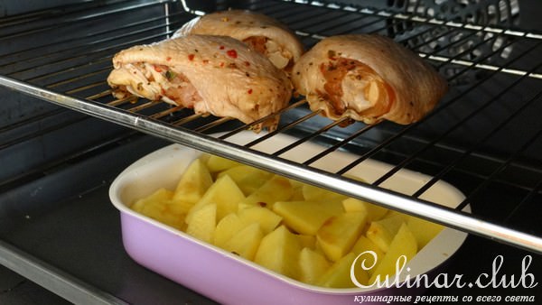 Пикантная кура с картофелем по-деревенски для Родиона Сергеевича (к/ф Кухня)