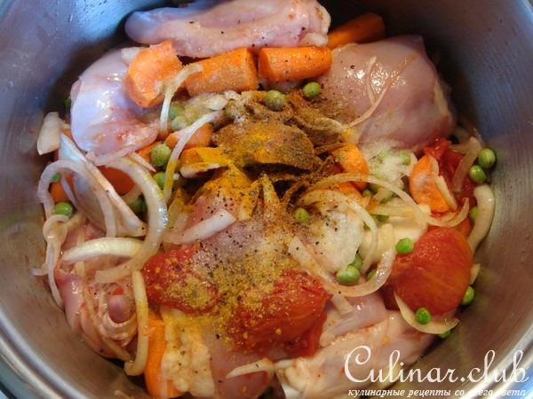 Курица по-мароккански (диетично и очень просто).