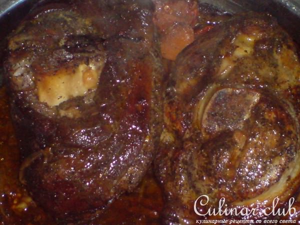 Рулька с пивом и сушеной мятой