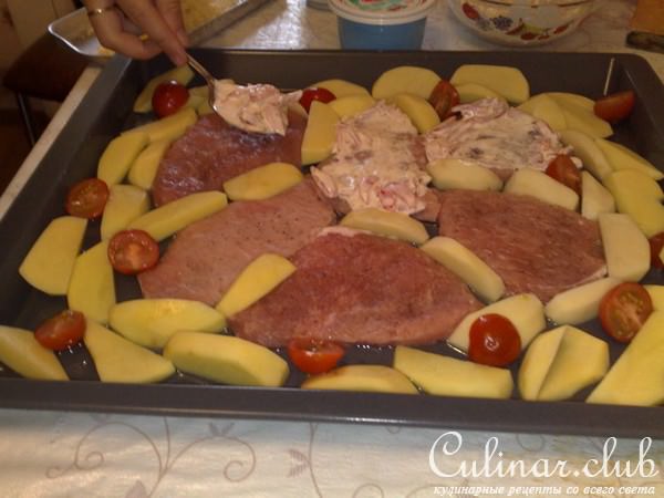 Эскалоп под соусом Черри