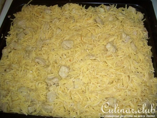 Запеканка из свинины с картофелем