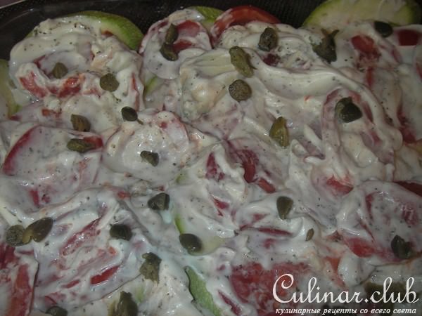 Свинина с овощами и каперсами