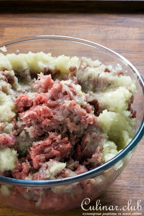 Рисово-мясные зразы с чечевичным гарниром