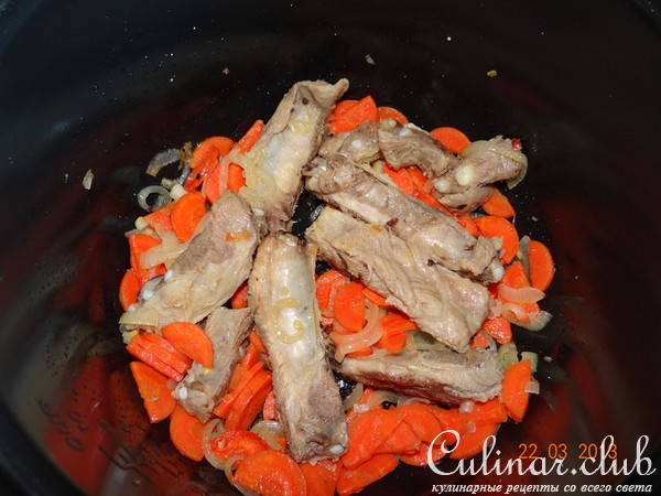 Жаркое из свиных рёбер с овощами