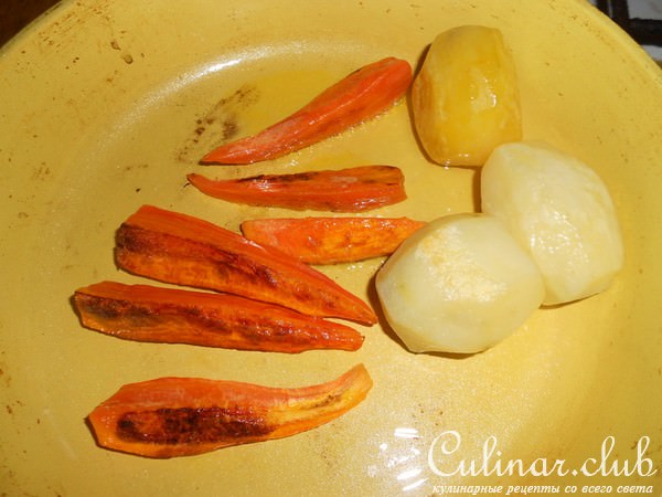 Кролик с пряными травами и овощами