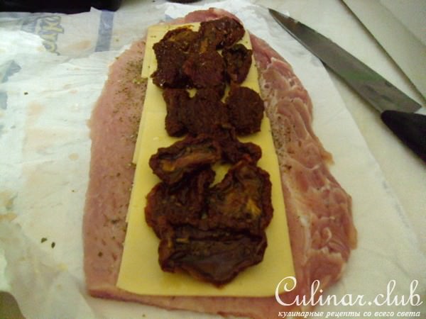 Свиные рулетики с горчичным соусом(варианты)