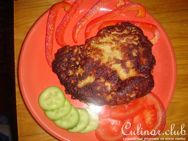 Мясо в грибном кляре