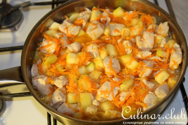 Курица с кабачками в йогуртовом соусе