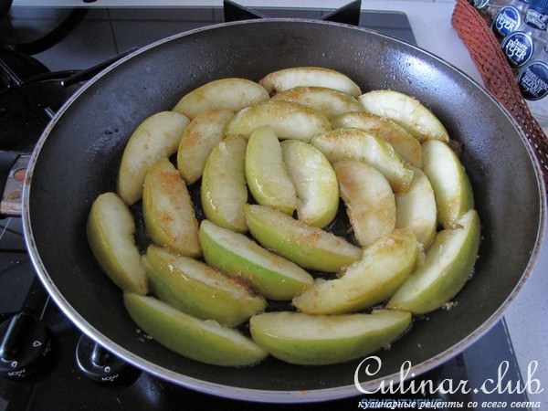 Свинина в сахаре с яблоками по-китайски 