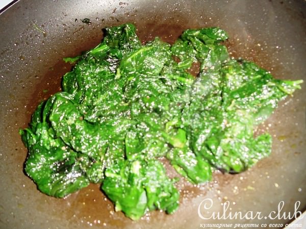 Конвертики с шпинатом, мясом и маслинами+ салат из вешенок (дуэль)