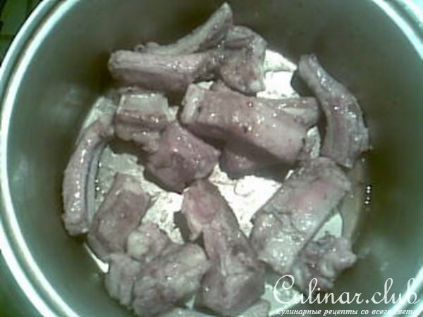 Тушеный картофель с ребрами