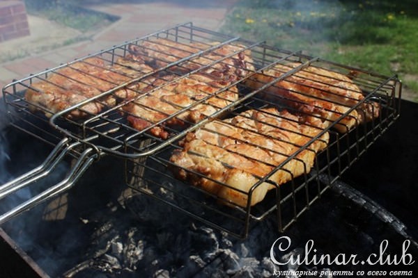 Стейк гриль из свиной корейки