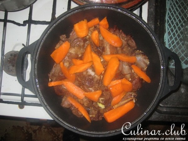 Рагу баранина с овощами