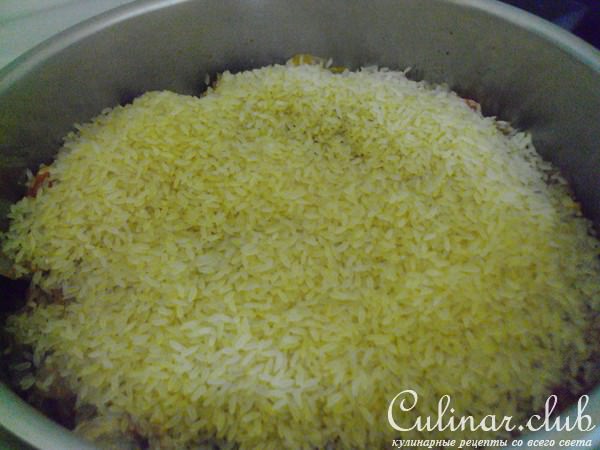 Свинина с рисом и овощами,типа-плов. 