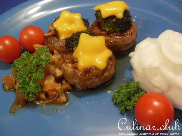Соленое - полукопченое мясо с грибами