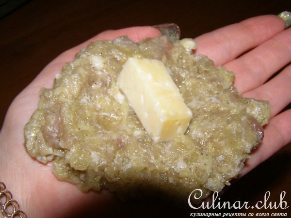 Котлетки с начинкой (может вариант)