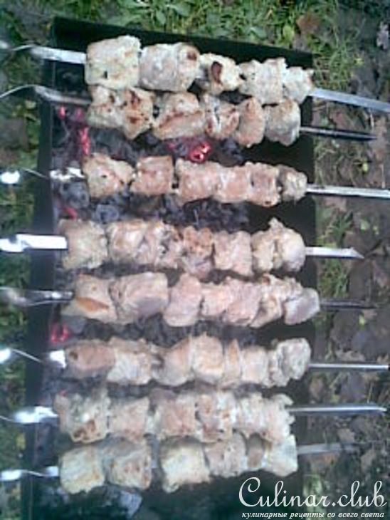 Шашлык в луковом маринаде